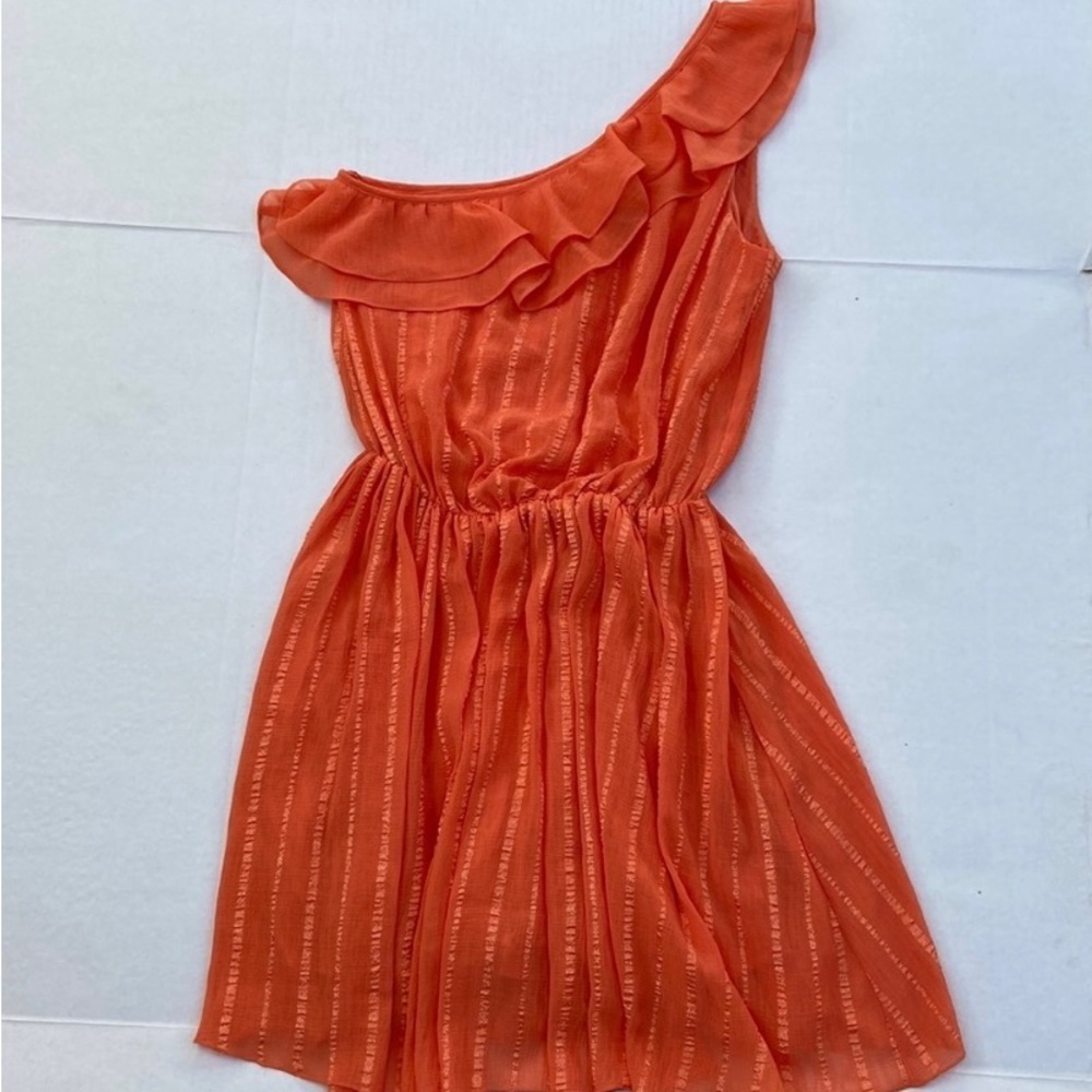 New GUESS One shoulder fit and flare Dress